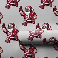 Number 9 Jersey Gift Wrap, Football Santa Wrapping Paper, Christmas Football Wrapping Paper, Holiday Santa Wrapping Paper, Sports Fan Wrap