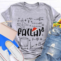 Fa La La Holiday Graphic Tee, Math Teacher Christmas T-Shirt, Humorous Math Equation Christmas Shirt, Winter Educator Present