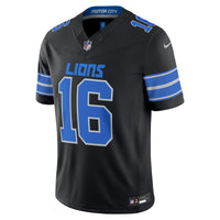 Detroit Lions Jared Goff Black Alternate Stitched Limited Jersey