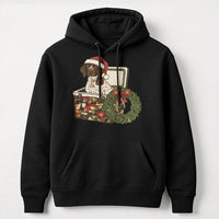 Camo Cooler Dog Sweatshirt, German Shorthaired Pointer Christmas Hoodie, Festive GSP Holiday Pullover, Dog Lover Hooded Sweater, Pet Present