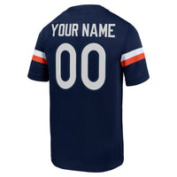 Virginia Cavaliers Custom Football Game Jersey - Navy