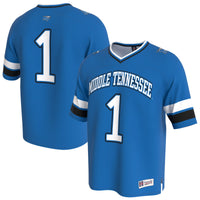 MTSU Blue Raiders Lightweight Collegiate Football Fashion Jersey - Royal