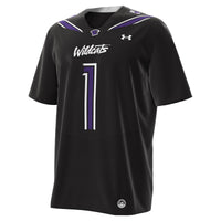 #1 Northwestern Wildcats Alternate Replica Football Jersey - Black