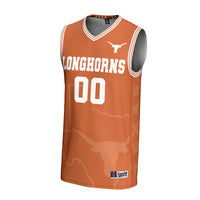 Texas Longhorns NIL Pick-A-Player Basketball Icon Print Lightweight Jersey - Texas Orange