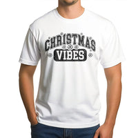 Retro Varsity Snowflake Shirt, Christmas Vibes T-Shirt, Adorable Holiday Graphic Tee, Festive Winter Christmas Tee, Holiday Season Present