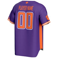 Clemson Tigers NIL Pick-A-Player Lightweight Baseball Jersey - Purple