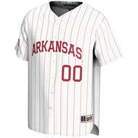 Arkansas Razorbacks NIL Pick-A-Player Lightweight Baseball Jersey - White