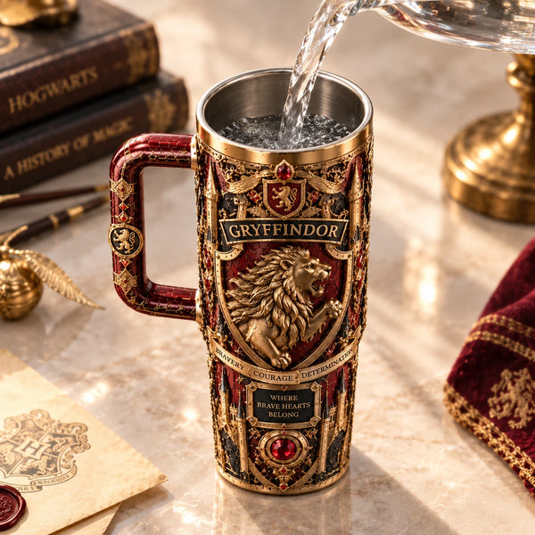 Where Brave Hearts Belong - A Crest Study in Red and Gold - main