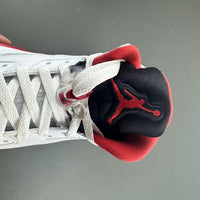 High Top Sneakers, White Black Red Colorway, Lace Up Design, Casual Gift for Sneaker Fans