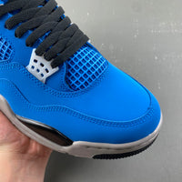 Mid Top Sneakers, Blue Black Colorway, Lace Up Design, Casual Gift for Sneaker Fans