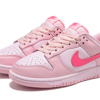 Low Top Sneakers, Pink Colorway, Lace Up Design, Casual Gift for Sneaker Fans