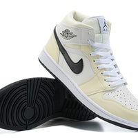 Sneakers, Cream Black Colorway, Lace Up Design, Casual Gift for Sneaker Fans