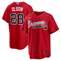 Atlanta Braves Matt Olson Red Alternate Replica Jersey