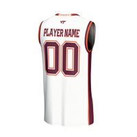 Virginia Tech Hokies Lightweight Collegiate Basketball NIL Pick-A-Player Fashion Jersey - White