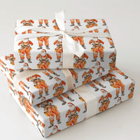 Electrician Christmas Gift Wrap, Lineman Santa Wrapping Paper, Utility Worker Holiday Wrapping Paper, Tradesman Xmas Gift Wrap Paper