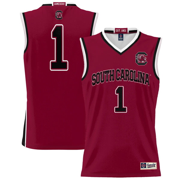 #1 South Carolina Gamecocks Lightweight Basketball Fashion Jersey - Garnet