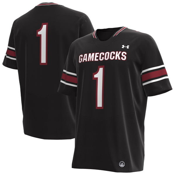#1 South Carolina Gamecocks Replica Football Jersey - Black