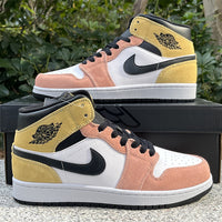 Mid Top Sneakers, Pink Colorway, Lace Up Design, Casual Gift for Sneaker Fans