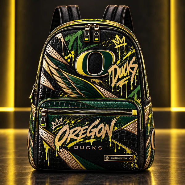 ORE Green and Gold - Graffiti Crest Backpack - main
