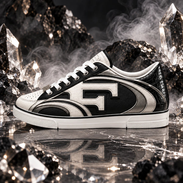 Serpentine S - Monochrome Monogram Low-Top Statement Sneakers - main