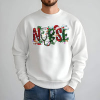 Buffalo Plaid Medical Crewneck, Nurse Christmas Sweatshirt, Festive RN Holiday Sweatshirt, Nursing Student Sweater, Adorable Nurse Sweatshirt