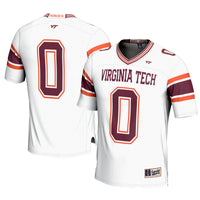 #0 Virginia Tech Hokies Football Jersey - White