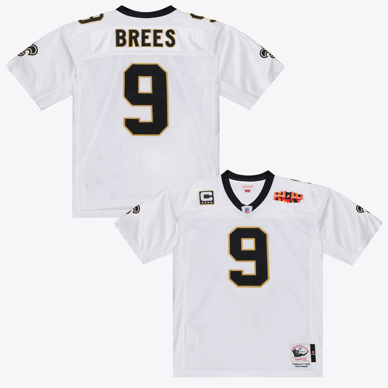 New Orleans Saints Drew Brees White Super Bowl XLIV Authentic Jersey