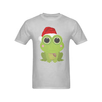 Santa Hat Frog Graphic Tee, Christmas Frog T-Shirt, Adorable Holiday Frog Shirt, Humorous Xmas Animal T-Shirt, Present for Frog Lovers