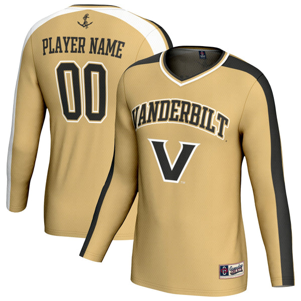 Vanderbilt Commodores NIL Pick-A-Player Lightweight Collegiate Volleyball Fashion Jersey - Gold