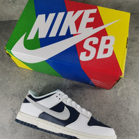 Low Top Sneakers, Blue White Colorway, Lace Up Design, Casual Gift for Sneaker Fans