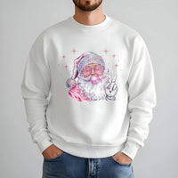 Bubblegum Christmas Sweatshirt, Retro Disco Santa Sweatshirt, Festive Disco Holiday Crewneck, Vintage Xmas Pullover, Disco Santa Sweatshirt