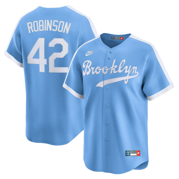 Brooklyn Dodgers Jackie Robinson Light Blue Cooperstown Collection Limited Jersey