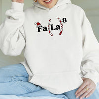 Humorous Fa La La Math Equation Hoodie, Math Teacher Christmas Hoodie, Holiday Science Math Hoodie, Christmas Math Teacher Hooded Sweatshirt