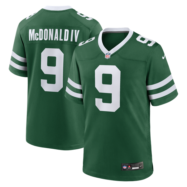New York Jets Will McDonald IV Legacy Green Team Game Jersey