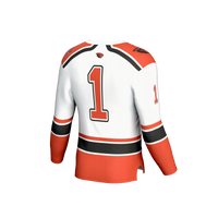 #1 Oregon State Beavers Lightweight Hockey Fashion Jersey - White