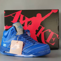 High Top Sneakers, Blue Colorway, Lace Up Design, Casual Gift for Sneaker Fans