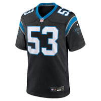 Carolina Panthers Claudin Cherelus Black Team Game Jersey