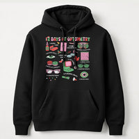 Humorous Eye Doctor Christmas Sweatshirt, 12 Days of Optometry Hoodie, Optician Holiday Pullover, Ophthalmologist Clinic Hooded Sweater Present