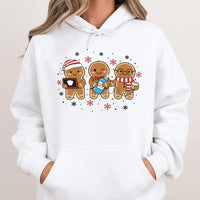 Gingerbread Sonographer Hoodie, Ultrasound Tech Christmas Hoodie, Adorable Radiology Holiday Hooded Sweatshirt, Sonography Xmas Present