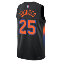 New York Knicks Statement Edition Jersey - Black - Mikal Bridges