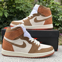 High Top Sneakers, White Brown Colorway, Lace Up Design, Casual Gift for Sneaker Fans
