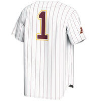 #1 Minnesota Golden Gophers Lightweight Baseball Jersey - White