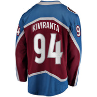 Colorado Avalanche Joel Kiviranta Maroon Home Premier Breakaway Player Jersey