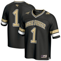 #1 Wake Forest Demon Deacons Collegiate Football Fashion Jersey - Black