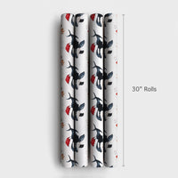 Goldfish Sea Animal Gift Wrap, Orca Killer Whale Christmas Wrapping Paper, Ocean Marine Life Holiday Paper Roll, Festive Christmas Gift Wrap