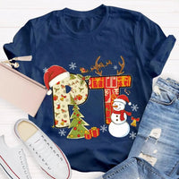 PT Snowman Graphic Tee, Physical Therapy Christmas Shirt, Physical Therapist Holiday T-Shirt, Winter Rehab Clinic Tee, PT Christmas Present