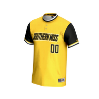 Southern Miss Golden Eagles NIL Pick-A-Player Lightweight Softball Jersey - Gold
