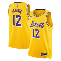 Los Angeles Lakers Icon Edition Swingman Jersey - Gold - Jake LaRavia