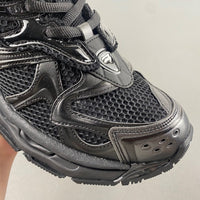 Low Top Sneakers, Black Colorway, Lace Up Design, Casual Gift for Sneaker Fans