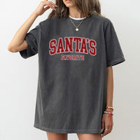 Varsity Christmas Shirt, Santa's Favorite T-Shirt, Adorable Festive Holiday Graphic Tee, Retro Xmas Lettering T-Shirt, Family Christmas Present
